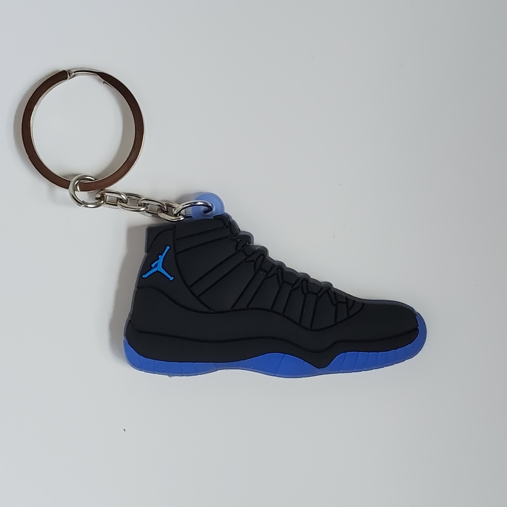 Jordan 11 Gamma Shoe Rubber Keychain.